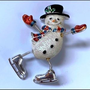 Vintage Snowman pin
